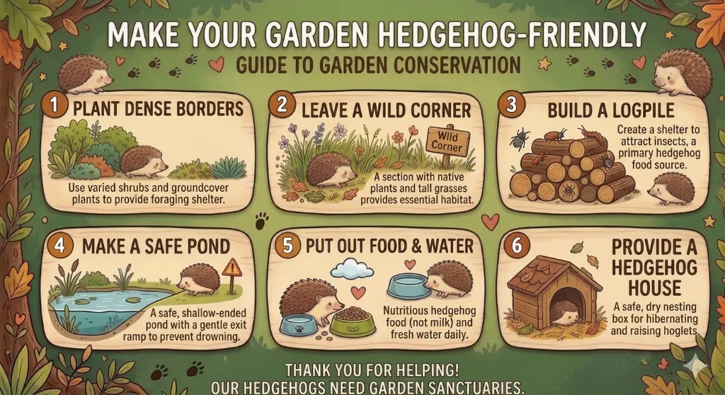 "A hedgehog-friendly garden"