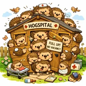 "Hogspital full"