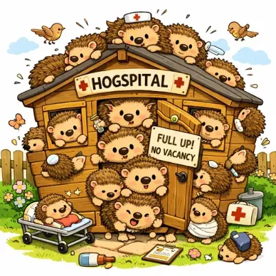 "Hogspital full"